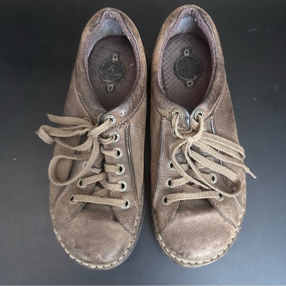 Dr. Martens Brown Casual Leather Oxford Shoes Chunky Y2K US Mens 8 Ladies 9 - Picture 7 of 10